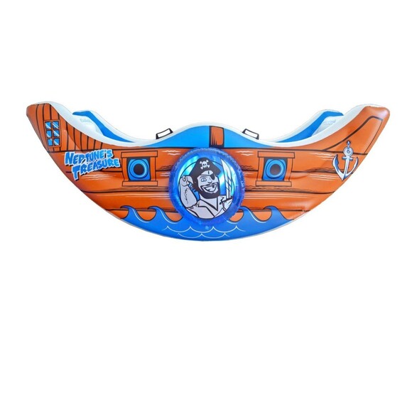 Vintage Rave Sport Water Floats Neptune's Treasure Boat Aviva Pool Toy See-saw - Picture 2 of 10